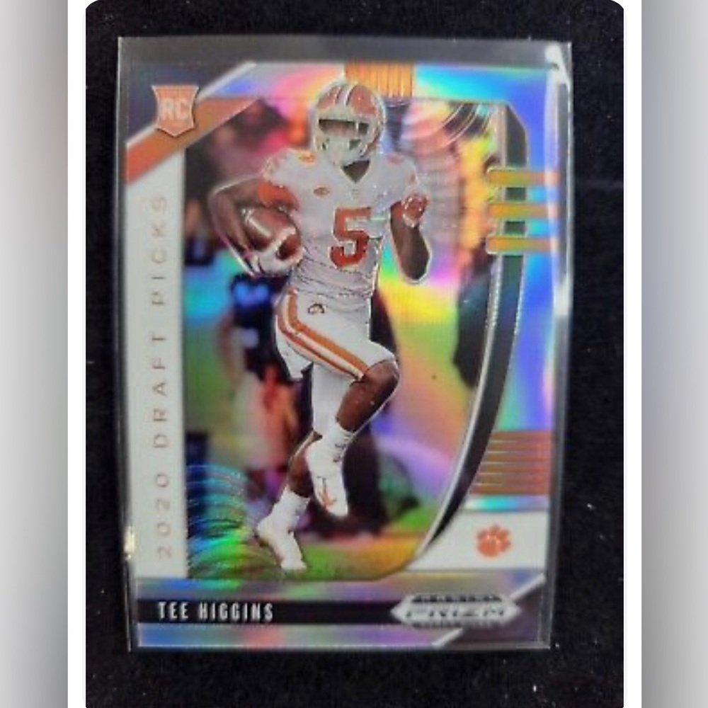 TEE Higgins 2020 Panini Prizm Draft Picks Football Tee RC Silver Prizm #107